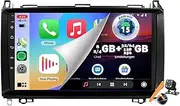 Y200s,Car Stereo Android 15.0 Radio for A-Class W169/B-Class W245 2004-2012 GPS Sat Navigation 9'' Touchscreen DVD Multimedia Video Player FM BT with Carplay 4G 5G WiFi DSP SWC