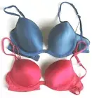 XB101 Gilly Hicks Hollister NEW Seamless T-Shirt Mesh Wing Contour Plunge UW Bra