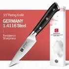 Full Tang Paring Knife Stainless Steel Wood Handle Utility Peeling Fruit Slicing