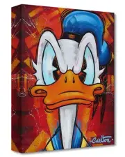 Donald Duck Disney Fine Art Trevor Carlton Ltd Ed TOC Print Ruffled Feathers