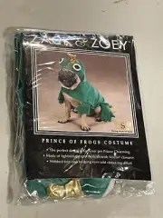 Zack & Zoey PRINCE OF FROGS Green Plush Easy-On/Off Polyester Halloween costume