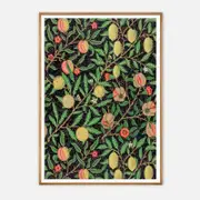 Galrie William Morris Fruit Garden Classic Floral Art Print for Home Decor, Wood Frame, A4 21 x 30cm (8 x 12inch)