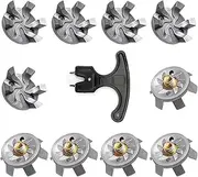 [SVICCOOKQ] 10Pcs Golf Spikes Golf Shoe Spikes Replacements,Golf Spikes for Any Shoe,Suitable for Use on Lawns or Golf Courses