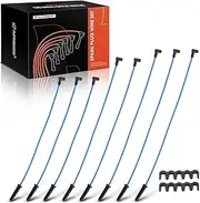 A-Premium Ignition Spark Plug Wires Set of 8 Compatible with Ford F-100, F-150, F-250, F-350, GT40, Mustang, Club, Country Sedan, Custom, Del Rio Wagon & Mercury Marquis, Voyager, Comet, Montego, 8mm