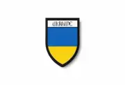 PATCH PATCHES EMBLEM IRON ON GLUE PRINT FLAG world crest ukraine
