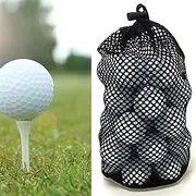 Durable Nylon Mesh Golf Ball Storage Bag， Holds 48-56 Balls, Perfect for Practice and Training