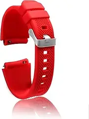 [YIEMI] Silicone Watch Strap，22mm Width Watch Band Elegant Silicone Watch Strap for Men and Women