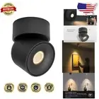 Versatile Black LED Ceiling Accent Light - 7W with Superior Warm White Glow