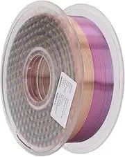 3D Printer Filament, No Bubbles PLa Filament with Strong Adhesion, 1.75mm Smooth 3D Printer Consumables Silk Filament, Printing Temperature(210°C±10°C)