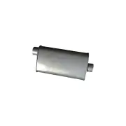 Redback Universal Muffler - 8" x 4" Oval 14" Long 2 1/2" Offset/Centre Chambered