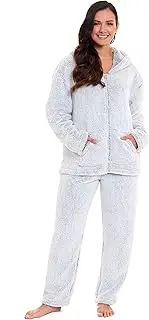 [LJ] Ladies Pyjamas Women Girls PJ's Comfy Super Soft Teddy Sherpa Fleece Snuggle Warm Cosy Pyjama Sets Lounge Wear Fluffy Flecee PJs for Women