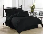 1200 Thread Count 100% Egyptian Cotton Bed Sheet Set OLYMPIC QUEEN Black Stripe