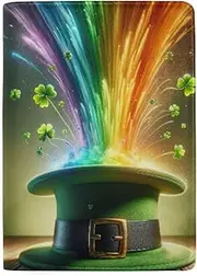 [GAIREG] Passport Holder for Travel Leather Passport Cover, St. Patrick's Day Hat Clover
