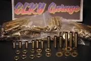 8x 28pc Lamp Repair Hardware Lot Pipe Nipples Washers Lock Nuts 1/8IP 3/8" OD