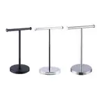 Towel Rack T Shape Standing Tree Movable Accessories Jewelry Towel Holder Stand