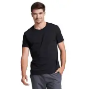 Men's Dri-Power Short Sleeve Tees, Moisture Wicking, Odor 3X-Large Black
