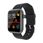 R3L Smart Watch Men Woman Full Smartwatch Built-in game IP67 waterproof Heart Rate Sleep Monitor For iOS Android phone - Black