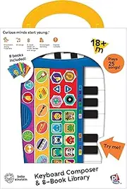 Baby Einstein - My First Music Fun Keyboard Composer & 8 Sound Book Library - PI Kids