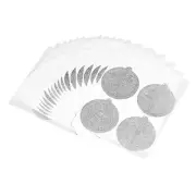 Pack of 100 Coffee Pods Foil Seals 37mm Aluminum Lids Foil Seals Coffee Pods Lid