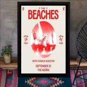 Poster 2024, The Beaches The Agora Cleveland, OH September, 2024 Tour