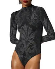 Wolford Metallic Jacquard Bodysuit