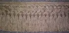 6 yards LATTICE SKIRT FRINGE 3" - BEIGE/CREAM - Upholstery Fabric Trim