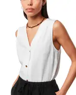 Whistles Laura Linen Tank Top