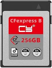 CY CFexpress Type-B 256GB Memory Card CFE CFB Adapter Compatible with Camera 8K RAW PCIe Expansion