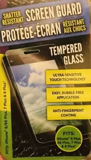 Tempered Glass screen protector for iPhone 6 Plus, 6s Plus, 7 Plus, 8 Plus NEW