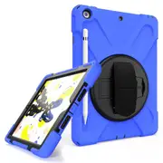NZSTEM For iPad 10.2 Blue Tough Cover Shock Proof Case Fit 7th & 8th & 9th, 2019 / 2020 / 2021, Shock Proof Tough Case Cover Protector Designed by NZSTEM [TAAOEM0154]