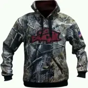 CAMO BURGANDY BASS MANIACS FISHING HOODIE TOURNAMENT JERSEY UPF50