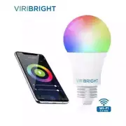 VIRIBRIGHT 60-Watt Equivalent Multi-Color Wi-Fi Smart Connected LED Light Bulb