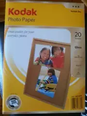 BRAND NEW 20 SHEETS KODAK A4 GLOSS PHOTO PAPER INSTANT DRY 180GSM
