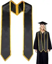 [Generic] Plain Graduation Stole - Fashionable Comfortable Graduation Shawl Stole Graduation Stole Sash - Coloful Graduation Stole Satin Sash Unisex Graduation Stoles Forceremonies