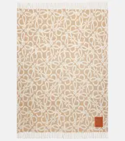 [Loewe] Loewe Anagram alpaca and wool-blend blanket One Size multicoloured