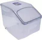 Lock & Lock Plastic Rice Case 12L Container/Storage Food Organiser W/Cup Clear