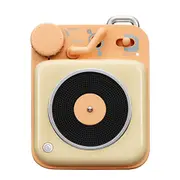 Muzen Mini Bluetooth Speaker, Button Metal with Lanyard, Vintage Radio with Old Fashioned Classic Style, Portable Wireless Loud Volume Speaker for Home, Office, Kitchen, Party, Travel, Outdoor