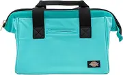 Dickies 12-Inch Durable Canvas Work Bag for Painters, Carpenters, and Builders, Heavy-Duty Zipper, Reinforced Handles, Teal (57149)