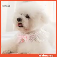 在飛比找蝦皮購物優惠-[WMP] 蕾絲寵物蕾絲圍兜狗貓項圈領結不褪色的狗