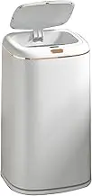 40L Smart Trash Bin Automatic Motion Sensor Rubbish Waste Bin Basket for Kitchen Living Room Toliet(White)