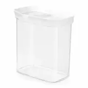 EMSA Optima Rectangular Dry Storage Jar Transparent White 1.6 L