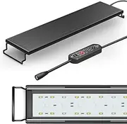 Full Spectrum LED Aquarium Light with Timer Function and Adjustable Brightness - 33 RGB Aquarium Lamp for Fish and Plant Growth, Fits 45-60cm Tanks