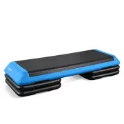 Tone Fitness Compact Aerobic Step Platform | Exercise Step Black/Blue