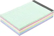 Homoyoyo 6pcs Ruled Tear Off Memo Notepads for Daily Task Tracking Portable Writing Pads for School Office Goal Setting