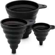 Kitchen Funnel Set, 3 Sizes of Food Grade Funnels for Filling Bottles, Premium S