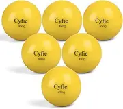 Cyfie Weighted Hitting Batting Balls, 6 Packs Practice Softballs Heavy Balls for Hitting, Batting, Pitching, Strength Muscle Training, Hand-Eye Coordination Promoting