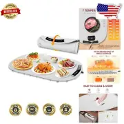 7-Temp Electric Warming Mat with Timer & Safety Lock - Ideal for Gatherings