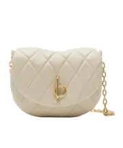 Burberry Small Rocking Horse Quilted Crossbody Bag One size soap white
