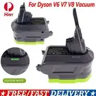 Battery Adapter Converter for RYOBI 18V to for Dyson V6 V7 V8 Vacuum Cleaner
