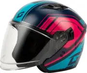 G-Max 011871106 OF-87 Duke Helmet with Led Lg Blue/Red